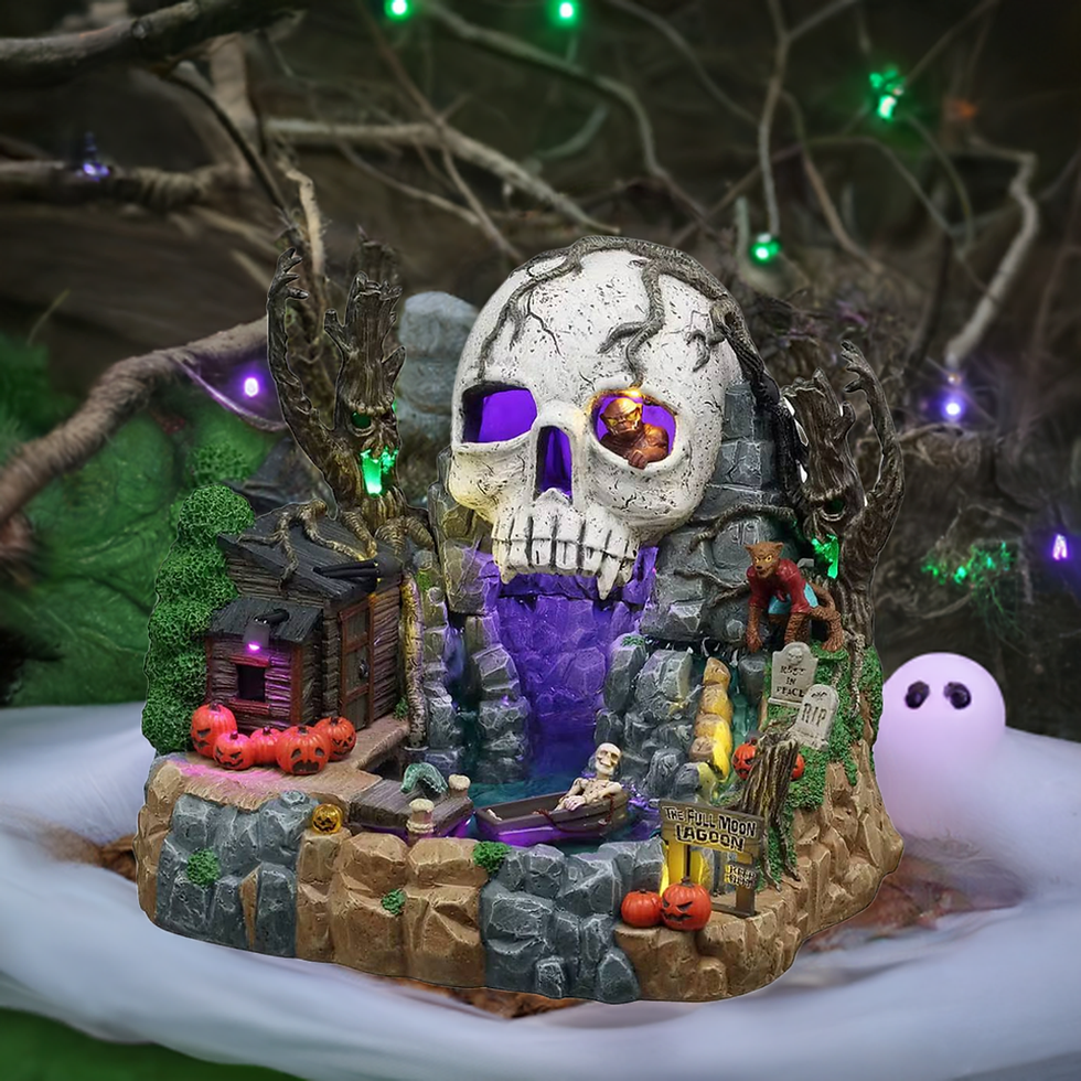 Thumbnail: Lemax Spooky Town The Full Moon Lagoon