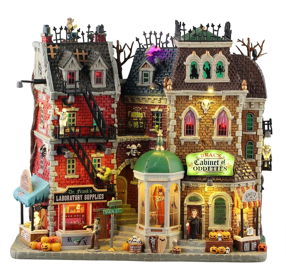 Monsters On Main Street - Lemax Spooky Town Facade