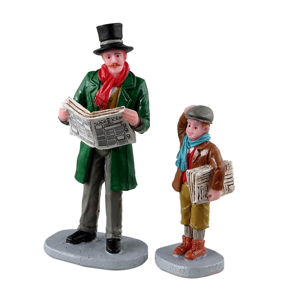 Merry Newsboy - Lemax