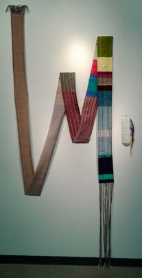 bande tissu sur le mur