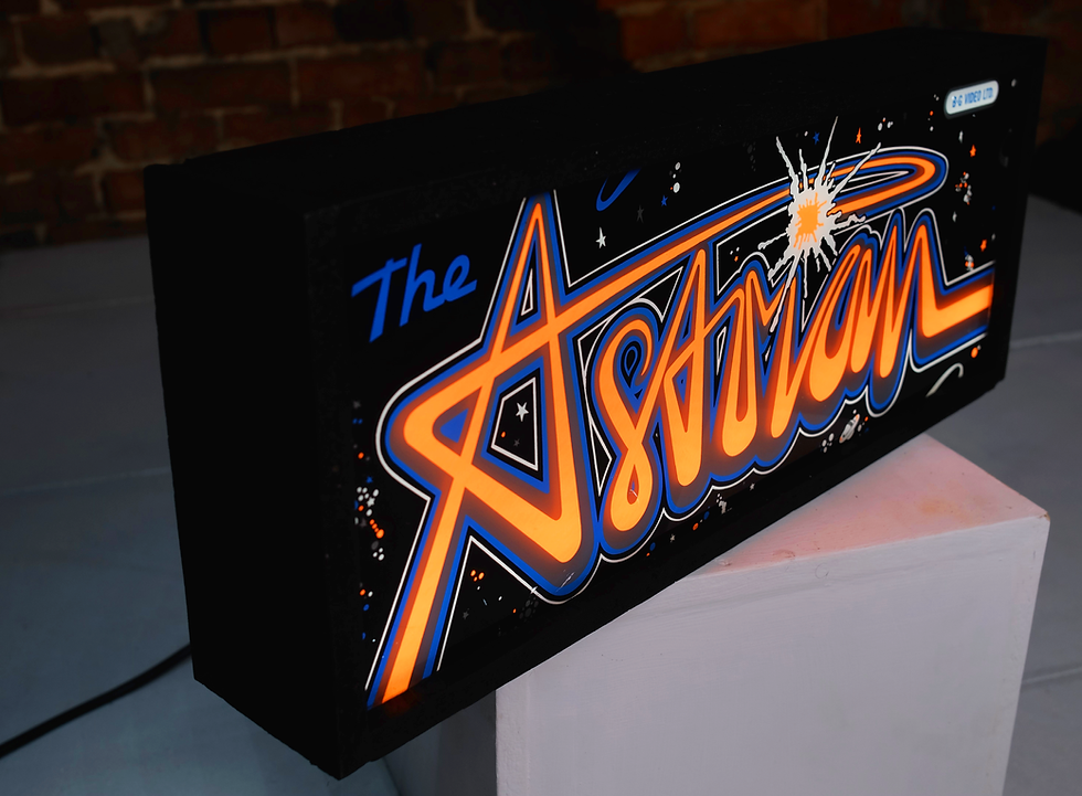 Thumbnail: Vintage Arcade Graphic Light Box For The Game The Astrium