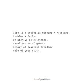 mishaps + missteps