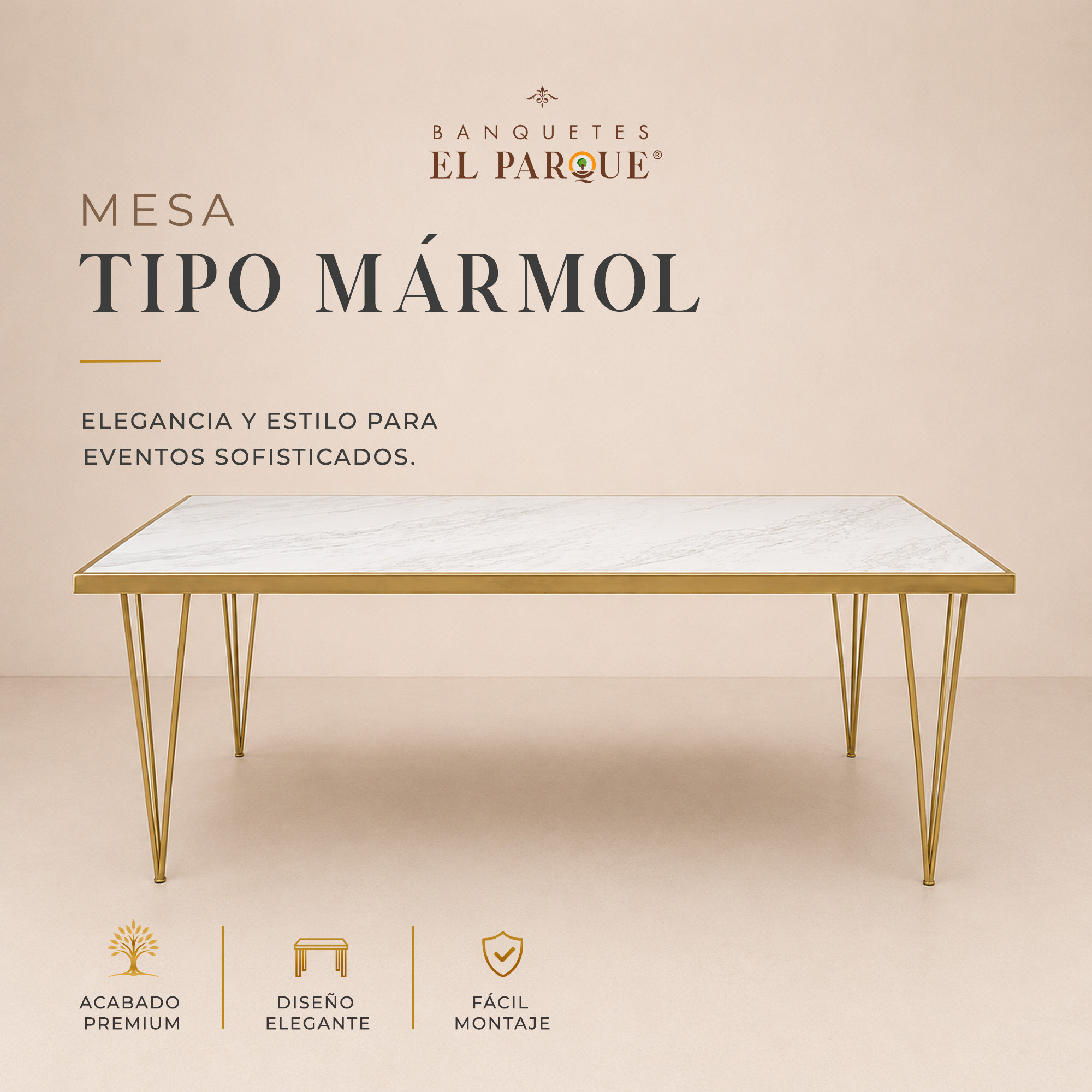 Mesa Tipo Mármol
