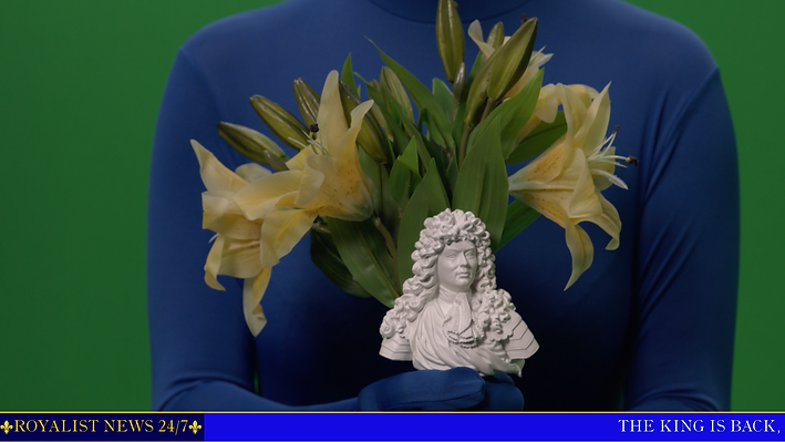 Léa Porré, lea porre, royalist dream, monarchy, roi de france, return king, legitimism, central saint martins degree show