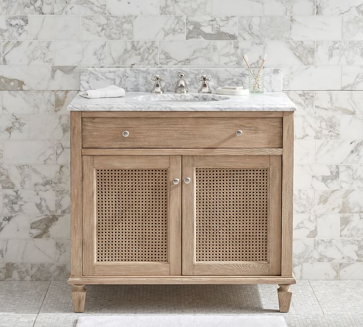 Tile Wainscot in Master Bathrooms — Hearth Homes Interiors