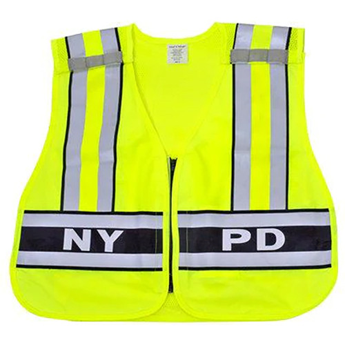 NYPD 124NY ANSI Class 2 Breakaway Safety Vest P.O. Joe's