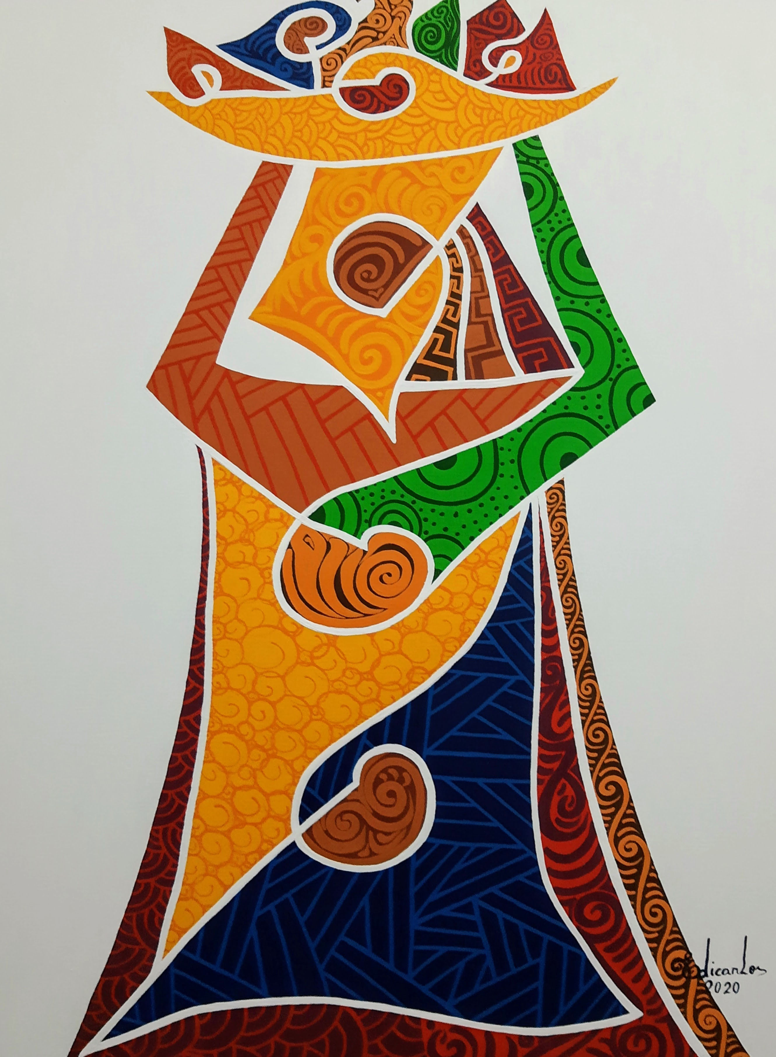 Vendedora Das Cores, 2020 - Acrílica Sobre Tela 50x70cm