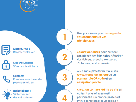 [ Mémo de vie : Un outil pour les victimes de violences au sein du couple]