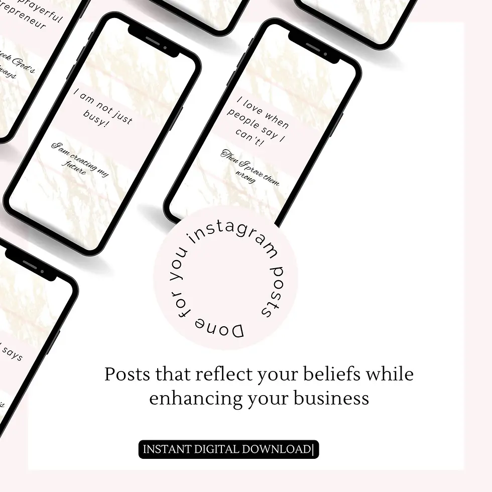 Thumbnail: Social Media Posts for Female Christian Entrepreneurs