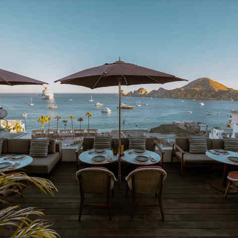 Restaurant with ocean view