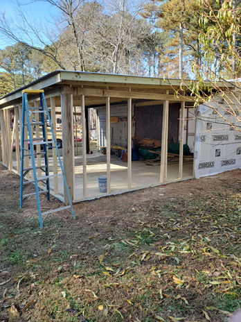 New construction building frame