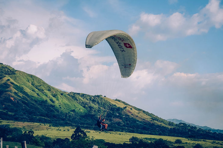 Skydiving in Nature