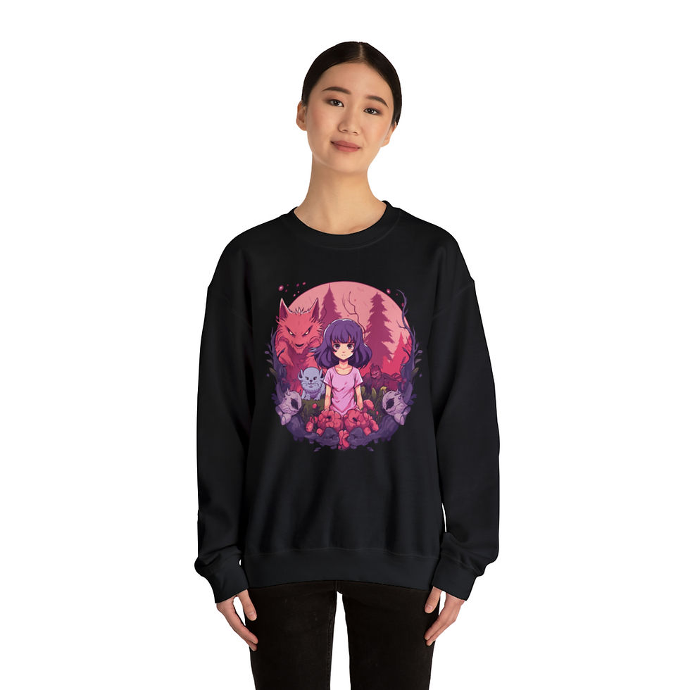 Thumbnail: Ghibli Inspired Unisex Crewneck Sweatshirt