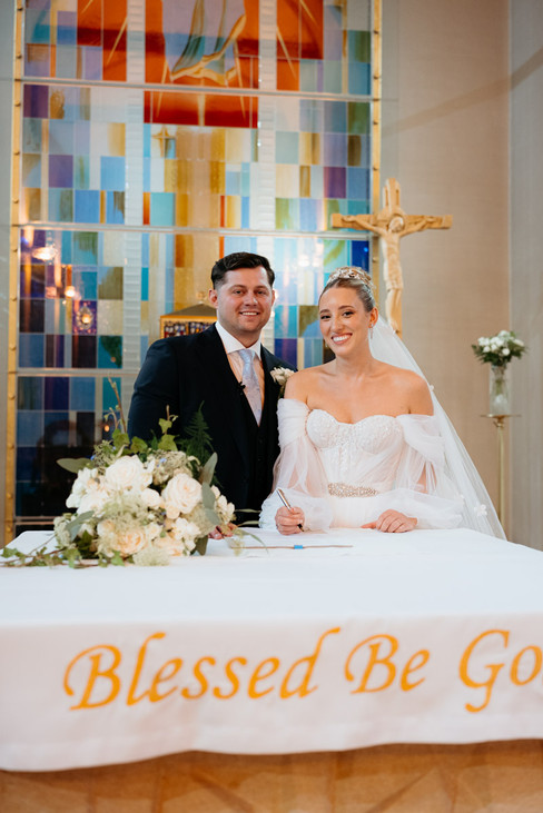 St Joseph’s Church emotional wedding photos