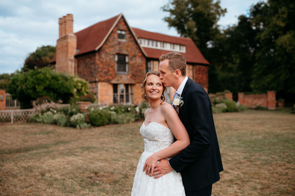 Bride and groom confetti photo