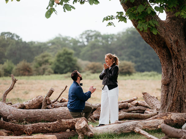 Surprise Proposal Photography in  London, Richmond