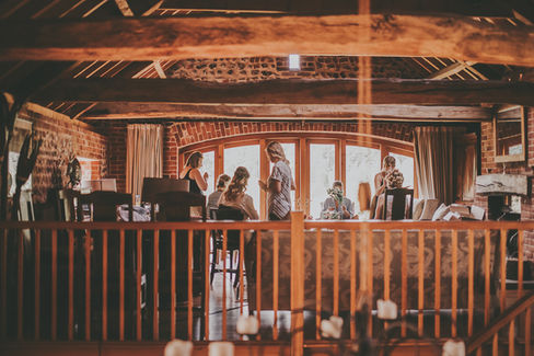 Bridesmaid Getting Ready Chaucer Barn 