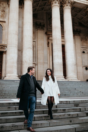 Millennium Bridge Engagement Photoshoot