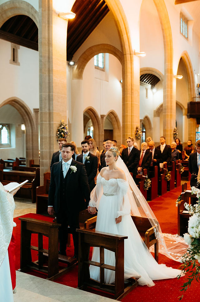St Joseph’s Church bride entrance photos