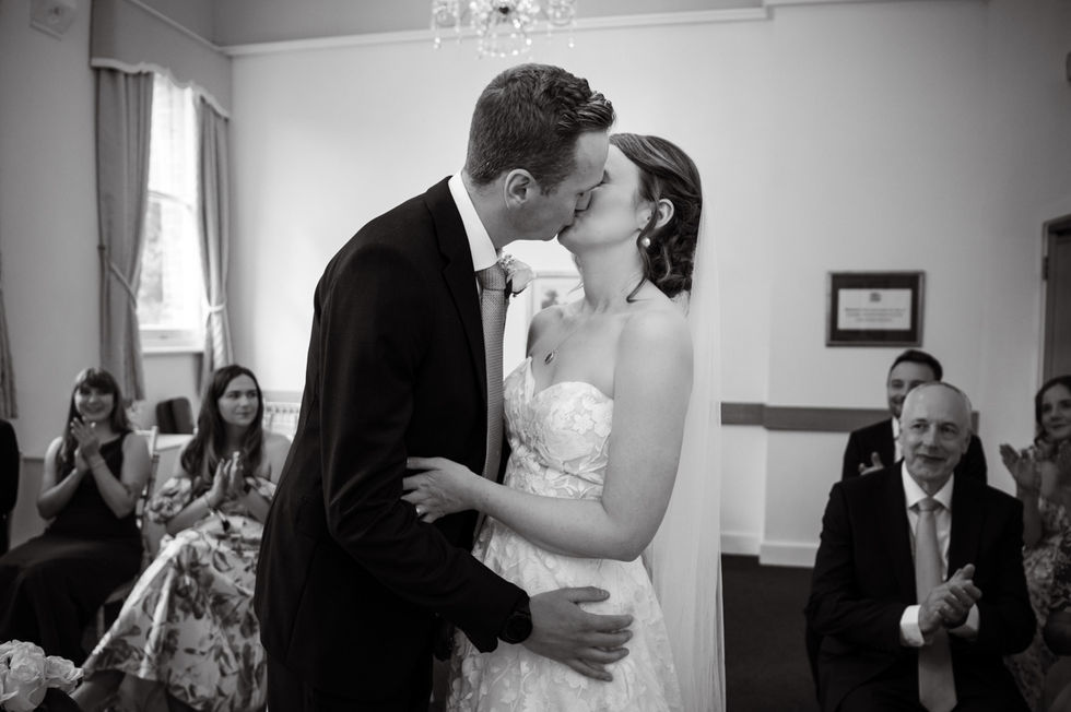 Confetti wedding photo Beaconsfield