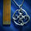 Thumbnail:  Interlocking Collared Scroll Circle -Sterling Silver Pendant 