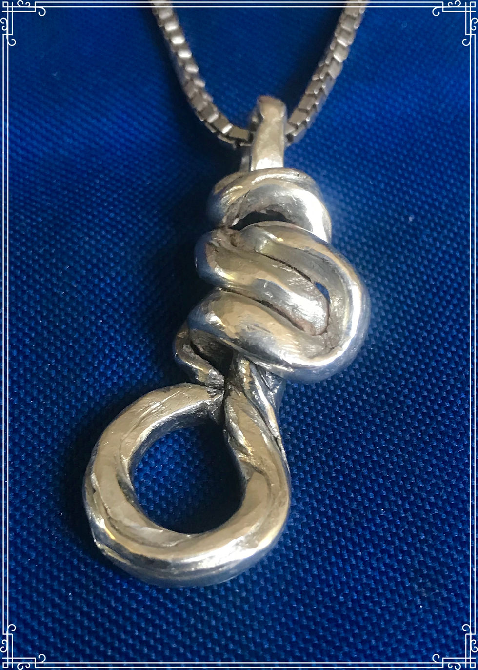 Thumbnail: Sterling Twisted Knot Pendant 