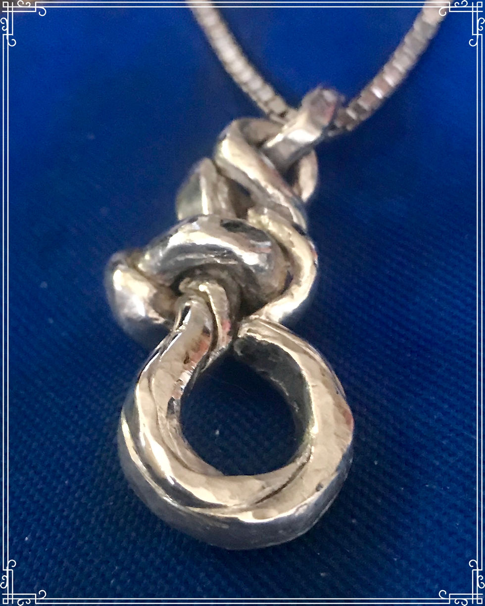 Thumbnail: Sterling Twisted Knot Pendant 