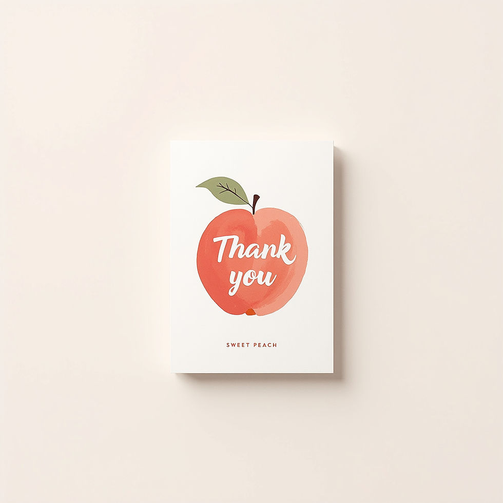 Sweet Peach Thank You