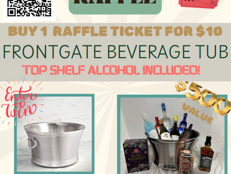 Frontgate Beverage Tub + Alcohol Raffle