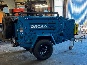 Fully completed off-road trailer, ready for its first adventure on South African trails.