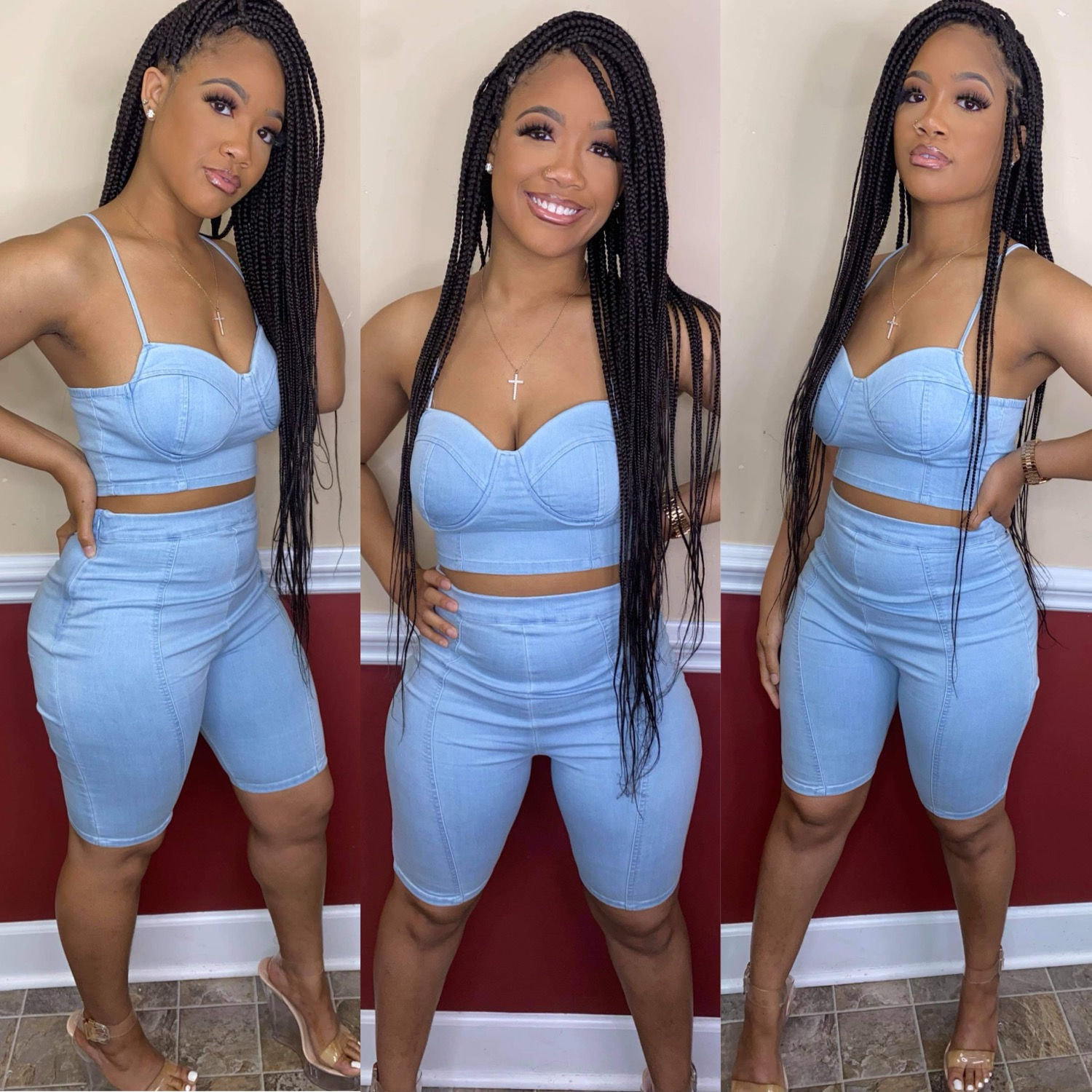 Baddie Denim Set