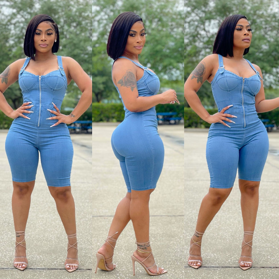 Thumbnail: Ally Denim Romper