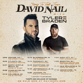 David Nail Announces Tour with Tyler Braden