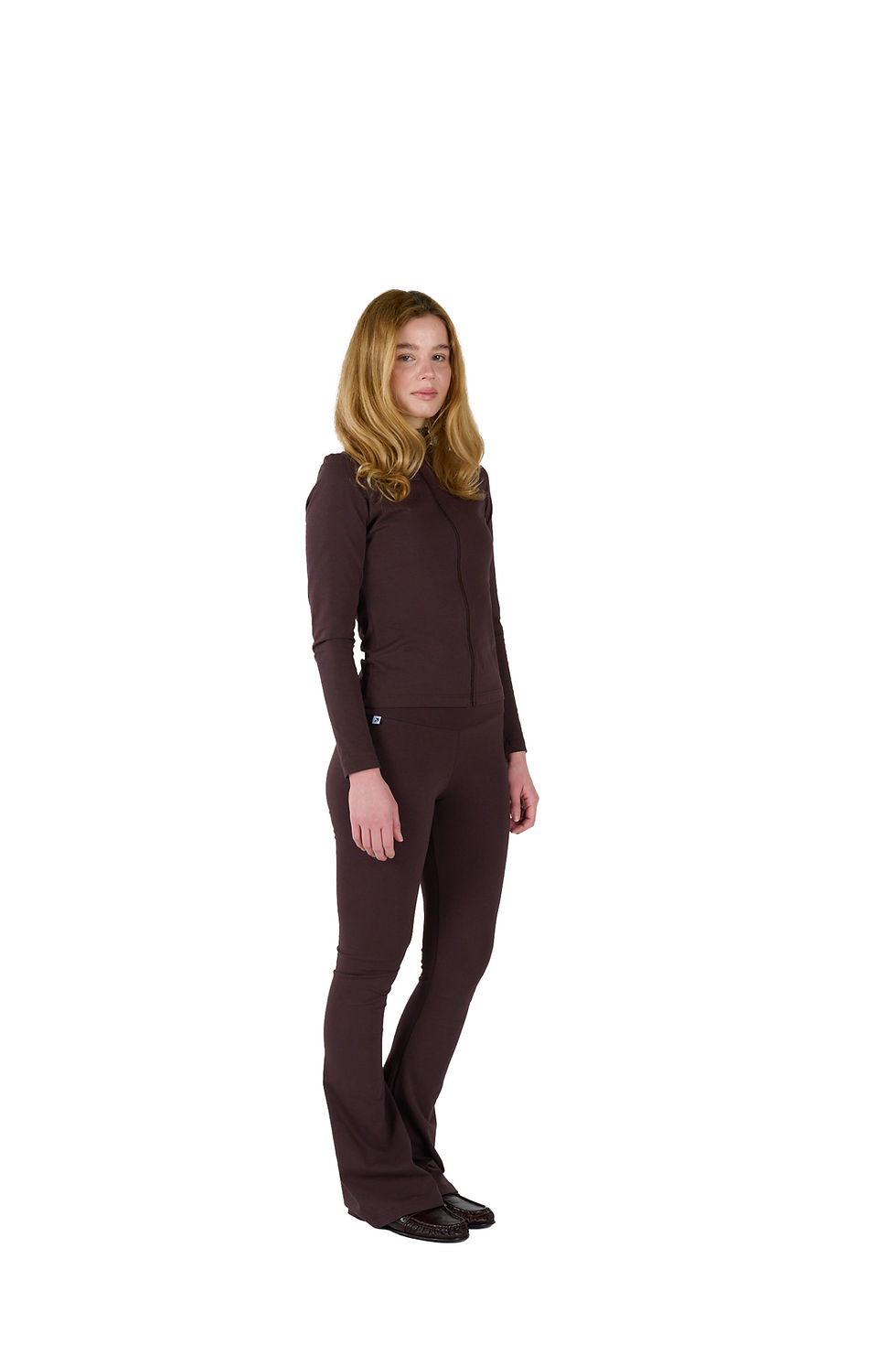 Thumbnail: Brown Flared Leggings