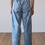 Thumbnail: Washed-out Denim Canvas Trousers