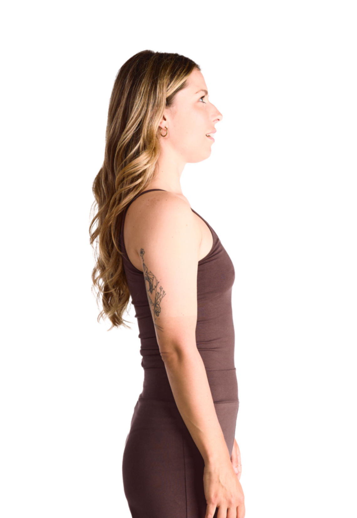 BMI chocolate brown tank top