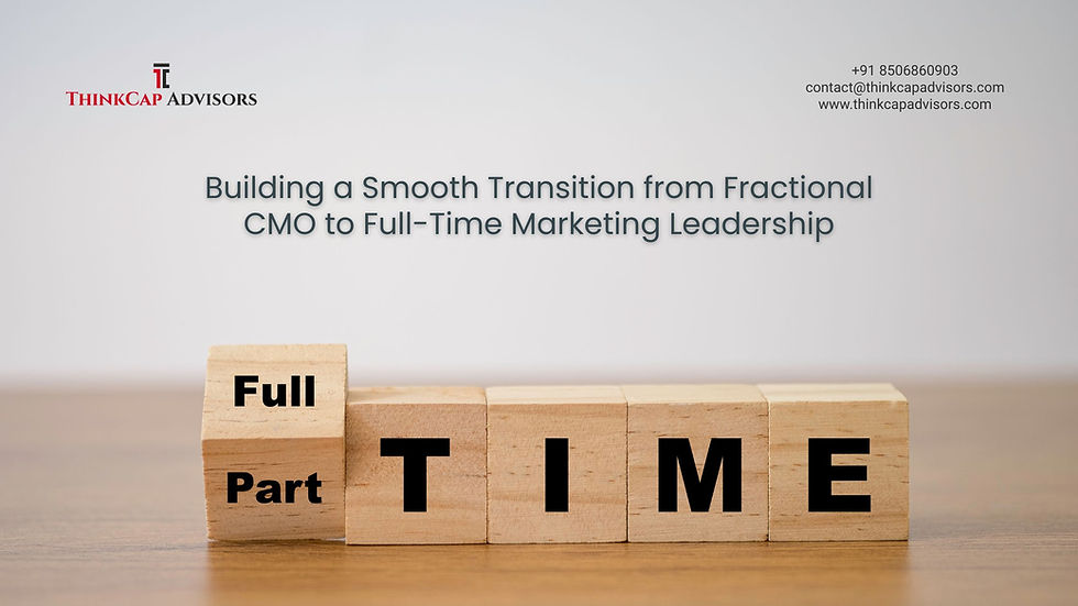 Fractional CMO Services: The full time shift