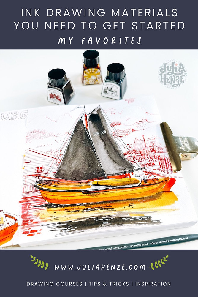 INK DRAWING MATERIALS YOU NEED TO GET STARTED: MY FAVORITES