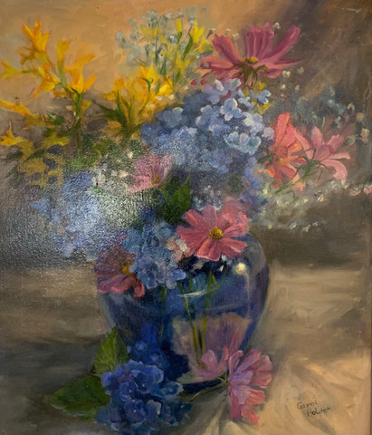 Carol Holder “From My Garden” oil $800