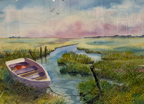 Judi Getch Brodman “Safe Harbor” watercolor $275