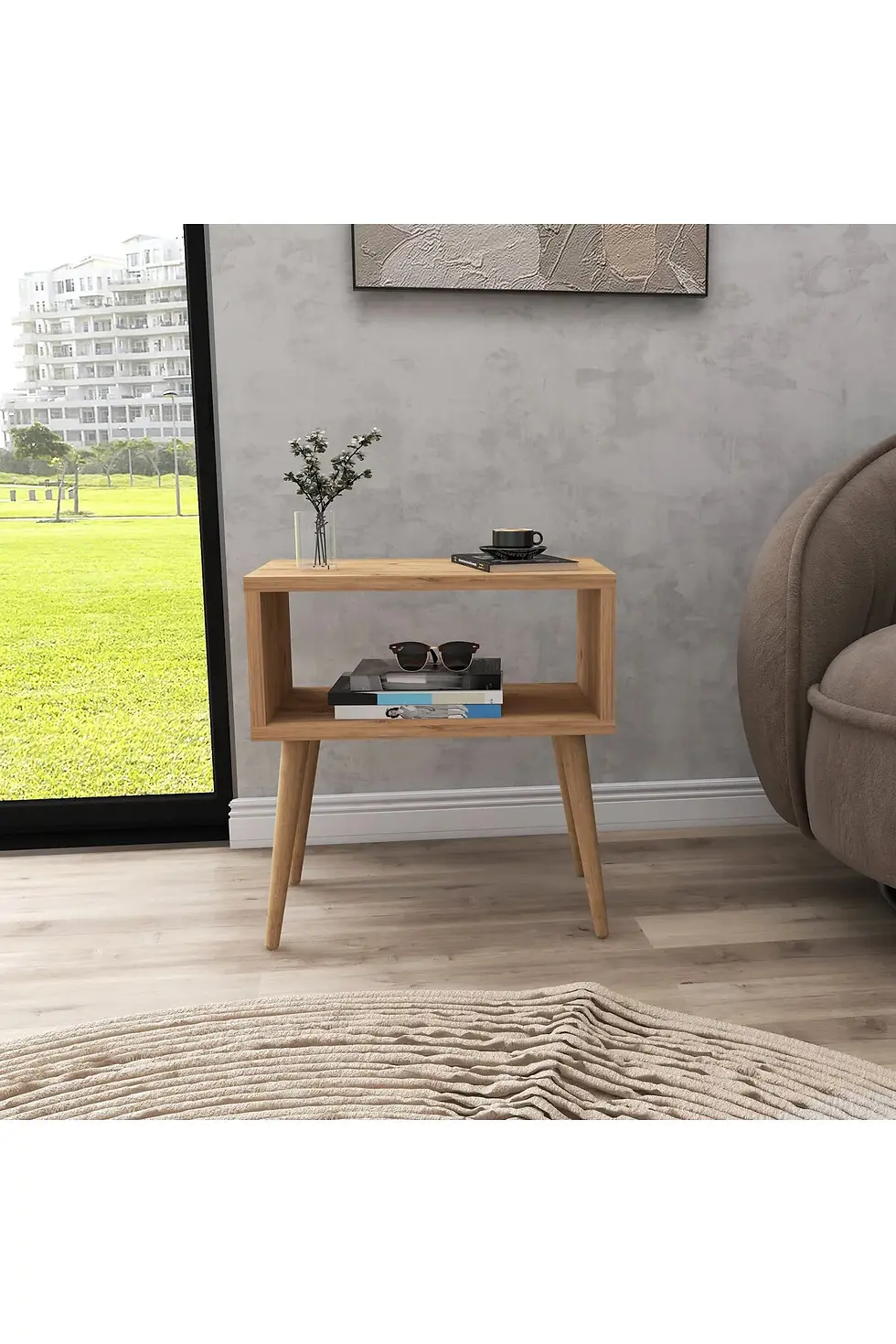 Küçük resim: IRMAK DÜNYASI Başucu Komodin Sehpa Yanı Yatak Yanı Sehpası