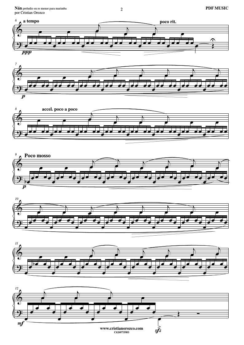Thumbnail: NÁN for marimba by Cristian Orozco