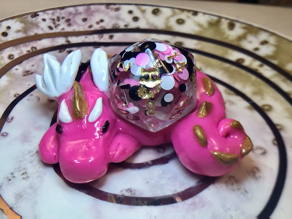 サムネイル： Polka Pink- Sleepy Dice Dragon