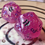 サムネイル： Pink Iridescent Starbursts- Single d20 