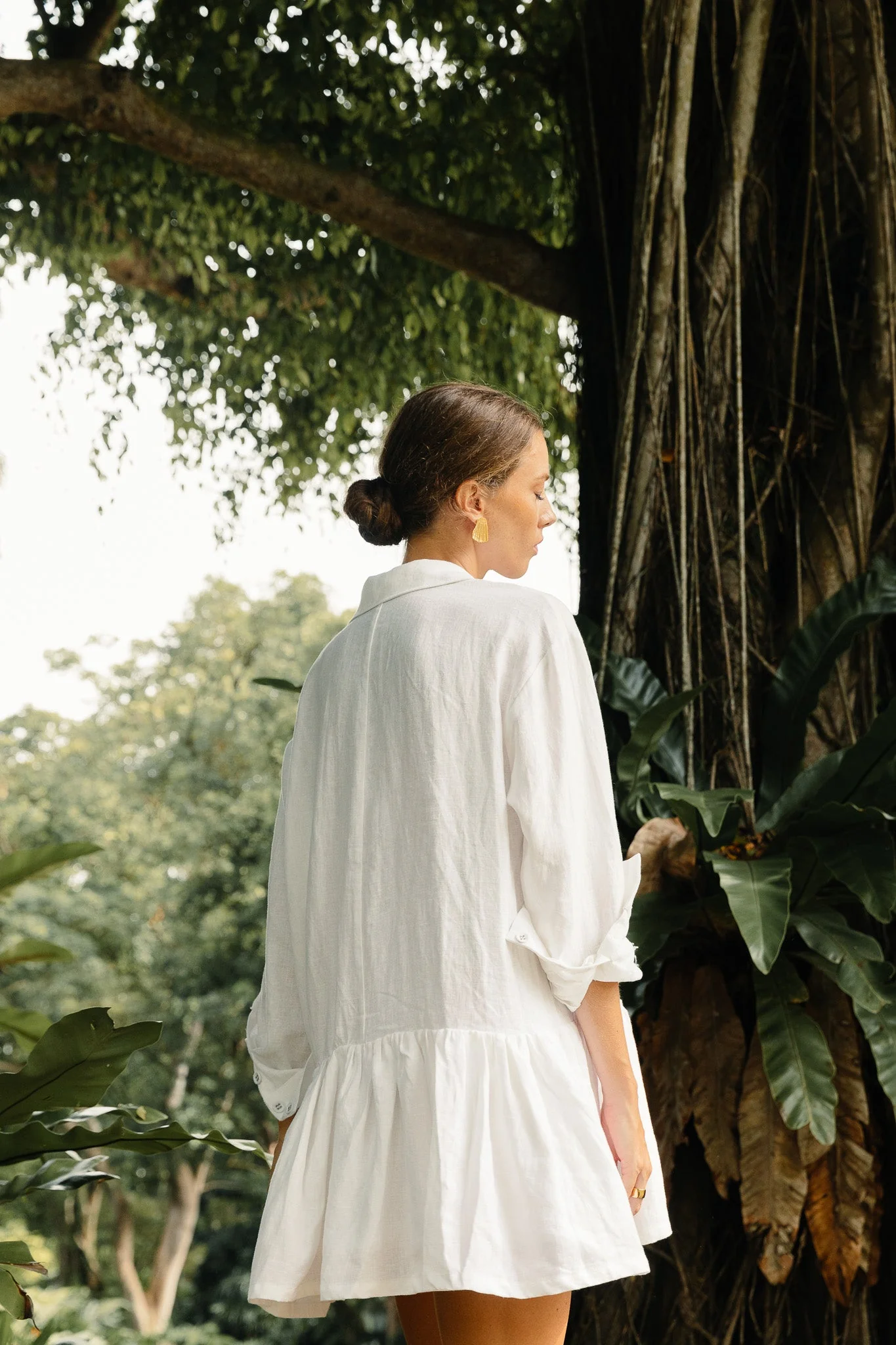 A woman wearing Summery The Label