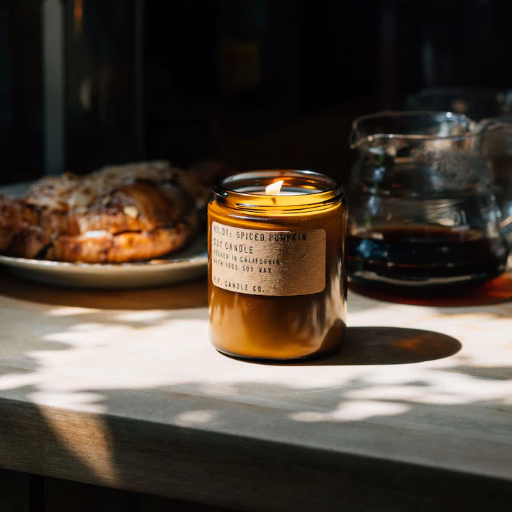 A sustainable candle 
