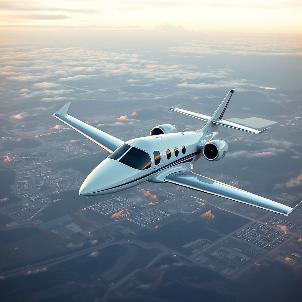 A private jet, autonomous flight, serene, techy.jpg