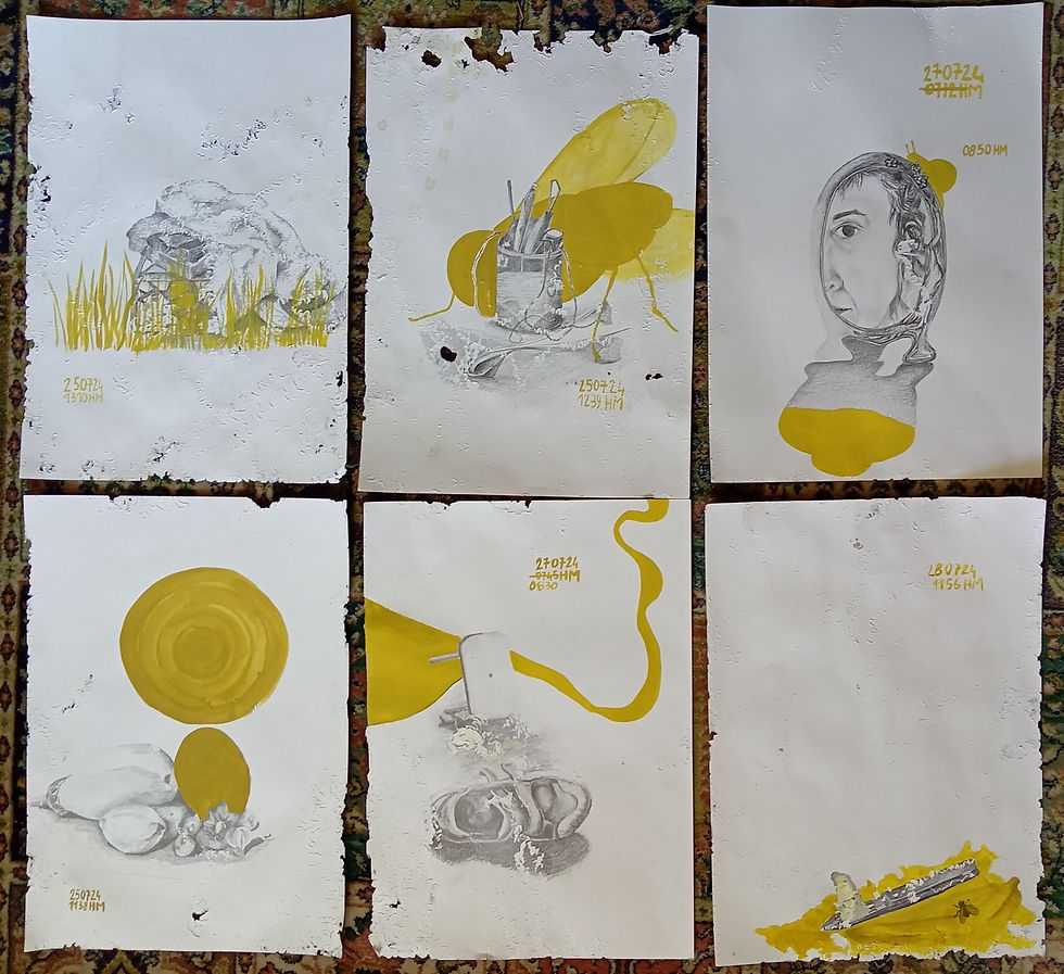 Dessins à l'escargot, série en cours