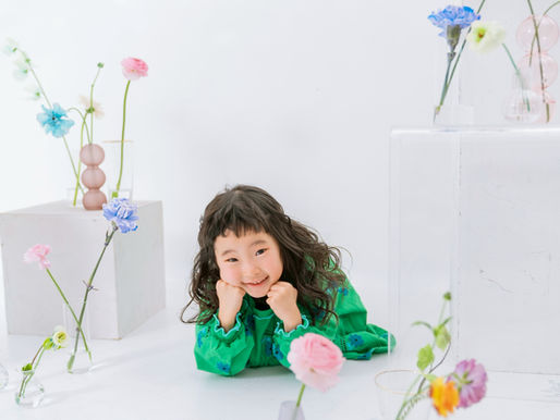キッズフォト×生花|大阪で叶えるナチュラルで特別な入園・入学写真