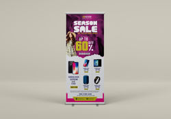 sale roll up mockup sale mockup